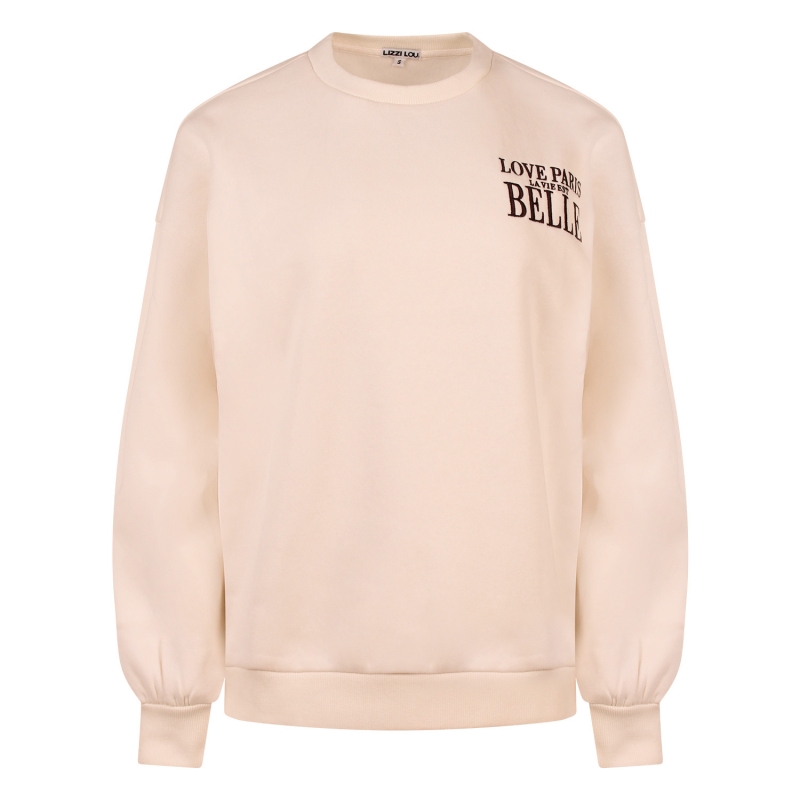 Lizzi Lou Cheryl W20456 sweatshirts Ecru