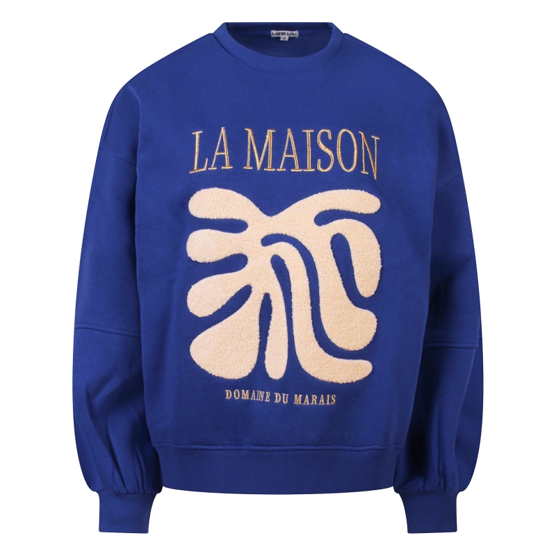 Lizzi Lou Claartje W20457 sweatshirts Kobalt