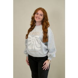 Lizzi Lou Claartje W20457 dames Sweatshirts Mid grey melee