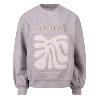 Lizzi Lou Claartje W20457 sweatshirts Mid grey melee
