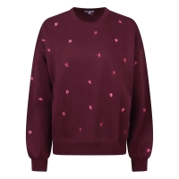 Lizzi Lou Heart W20458 sweatshirts Wijnrood