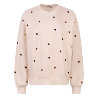 Lizzi Lou Heart W20458 sweatshirts Ecru