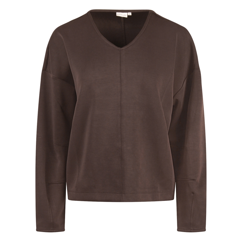 City Life 214333 W20538 sweatshirts Bruin donker