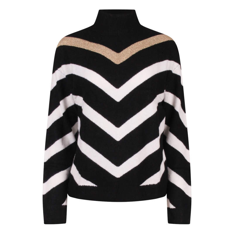 City Life 304468 W10387 pullover Zwart