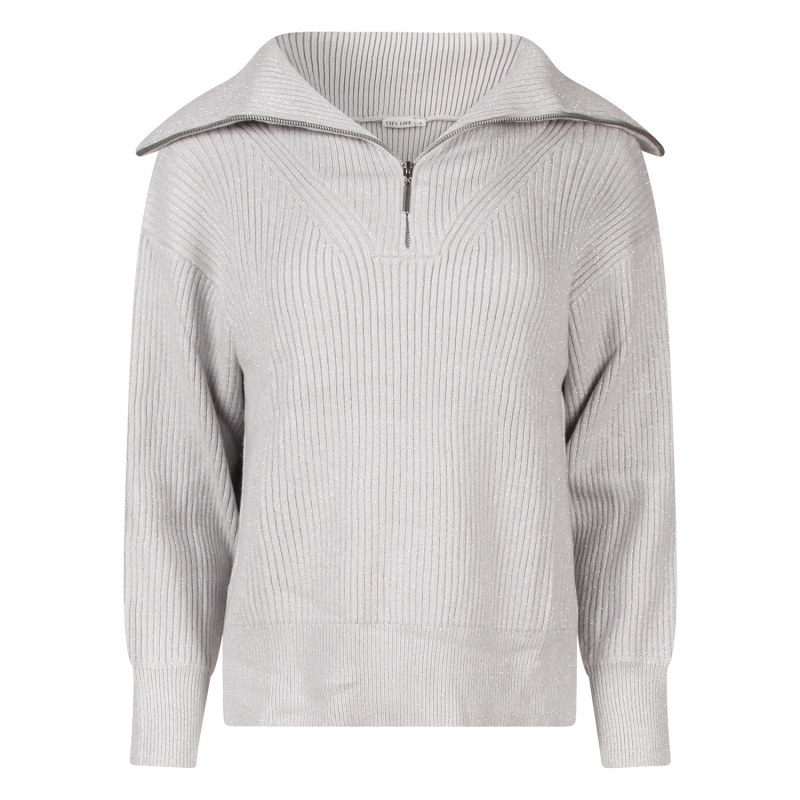 City Life 304492 W10386 pullover Grijs licht melee