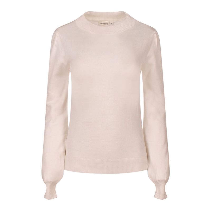 City Life 304519 W10383 pullover Ecru