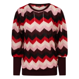 So Soire Connie W10595 dames pullover Wijnrood