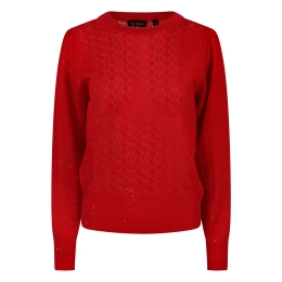 So Soire Kim W10594 dames pullover Rood