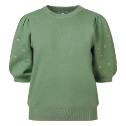 lizzi lou Lotti Z10479 dames pullover Groen mos