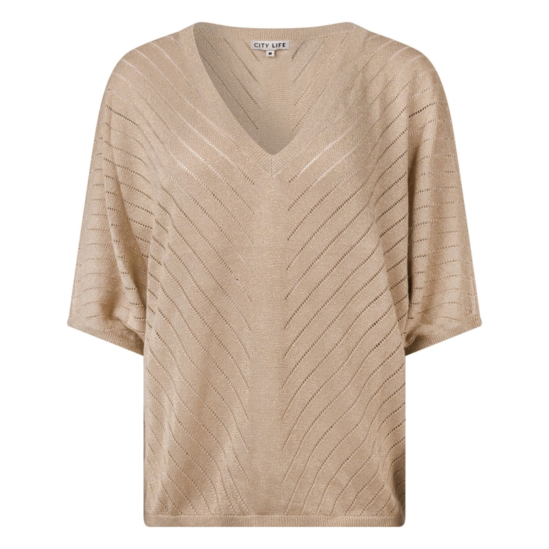 City Life Petra Z10506 pullover Zand