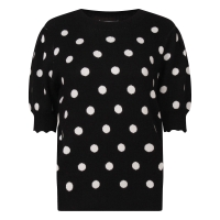 lizzi lou Tinny dot Z10492 pullover Zwart