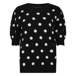 lizzi lou Tinny dot Z10492 dames pullover Zwart