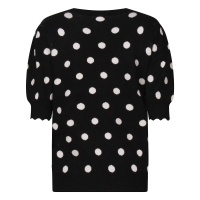 lizzi lou Tinny dot Z10492 pullover Zwart