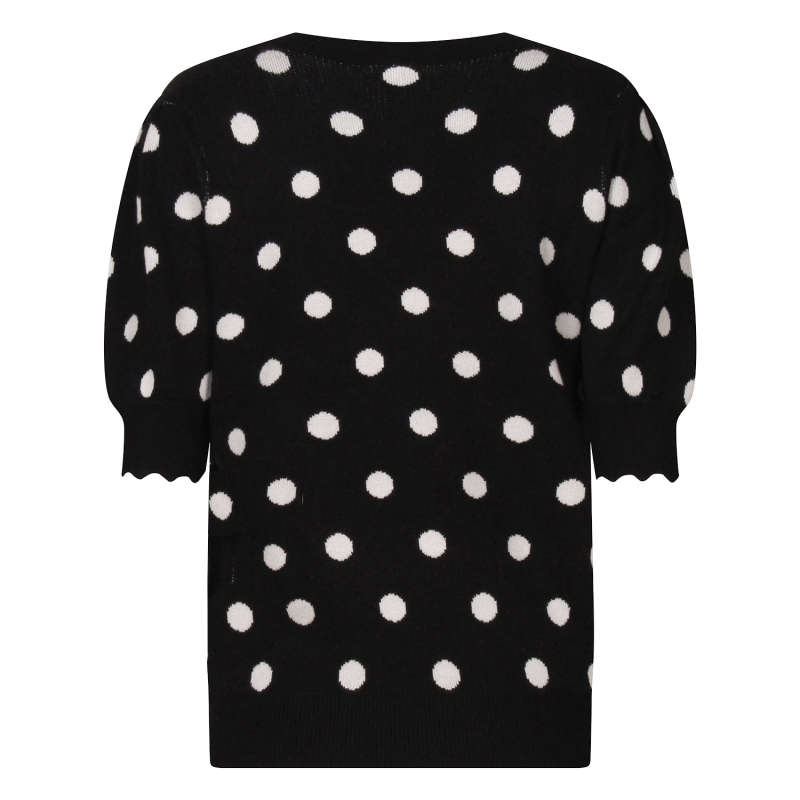 lizzi lou Tinny dot Z10492 pullover Zwart