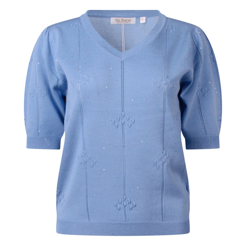 So Soire Julie Z10533 pullover Blauw midden