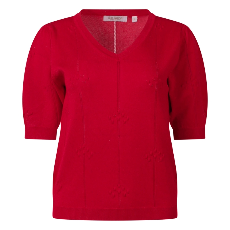 So Soire Julie Z10533 pullover Rood