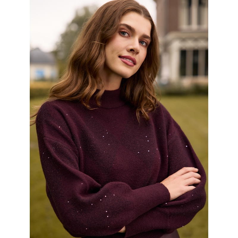 So Soire Willow W20586 pullover Wijnrood