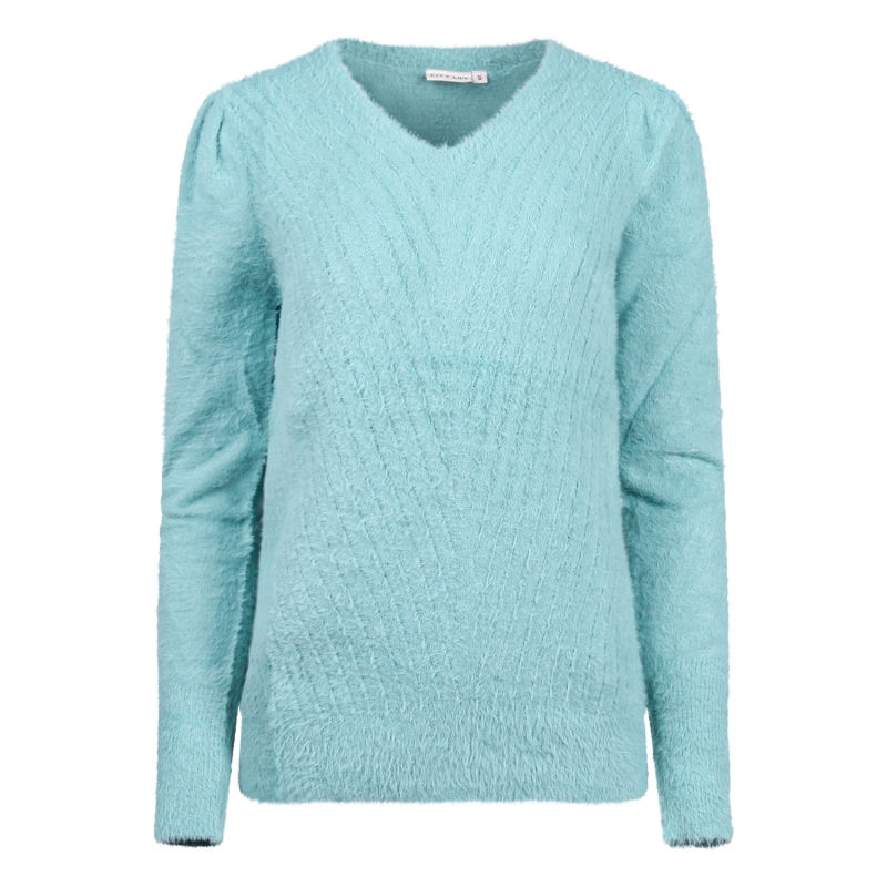 City Life 304700 W20533 pullover Zeegroen