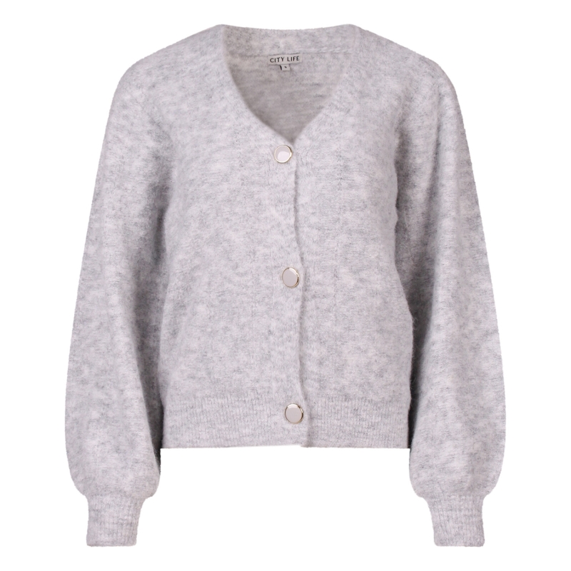 City Life Mila W10401 vesten Grijs licht melee