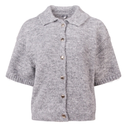 lizzi lou Lotte W20446 dames vest Mid grey melee
