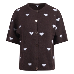 Lizzi Lou Luna W20562 dames Vesten Bruin donker
