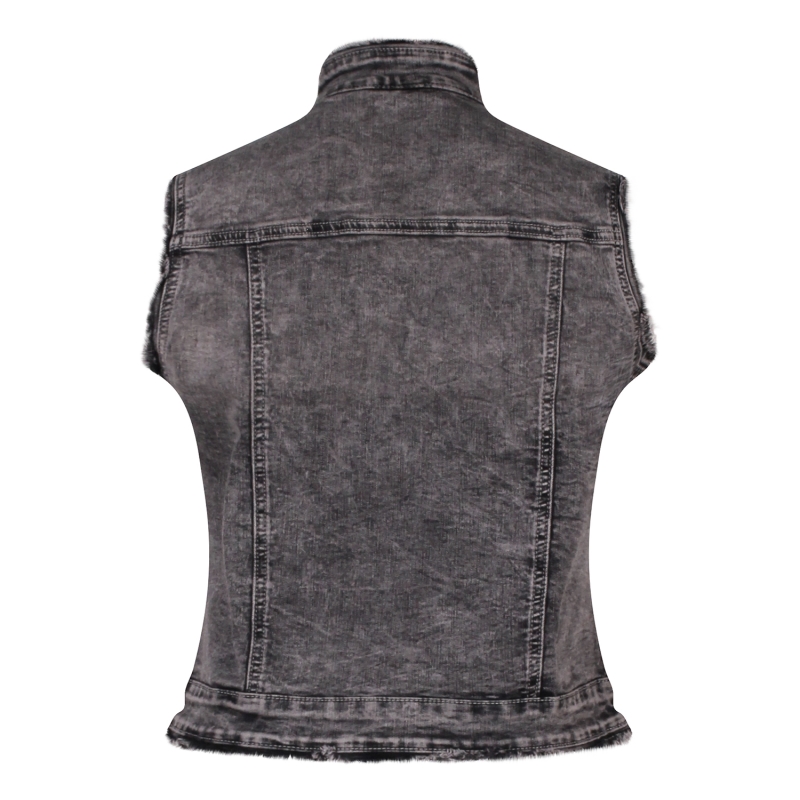 So Soire Agata W10603 gilet spencers Denim grey
