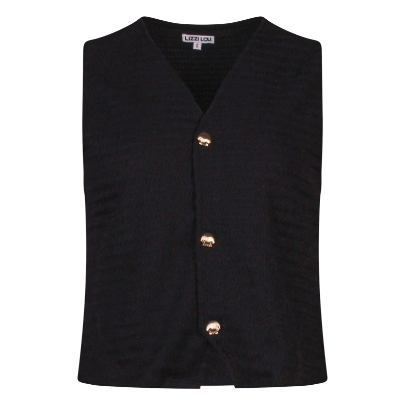 lizzi lou Lina Z10499 gilet spencers Zwart