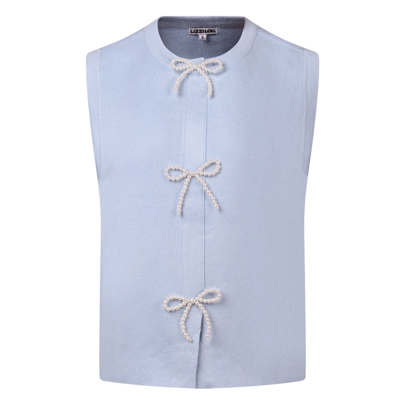 lizzi lou Pippa Z10480 gilet spencers Blauw licht