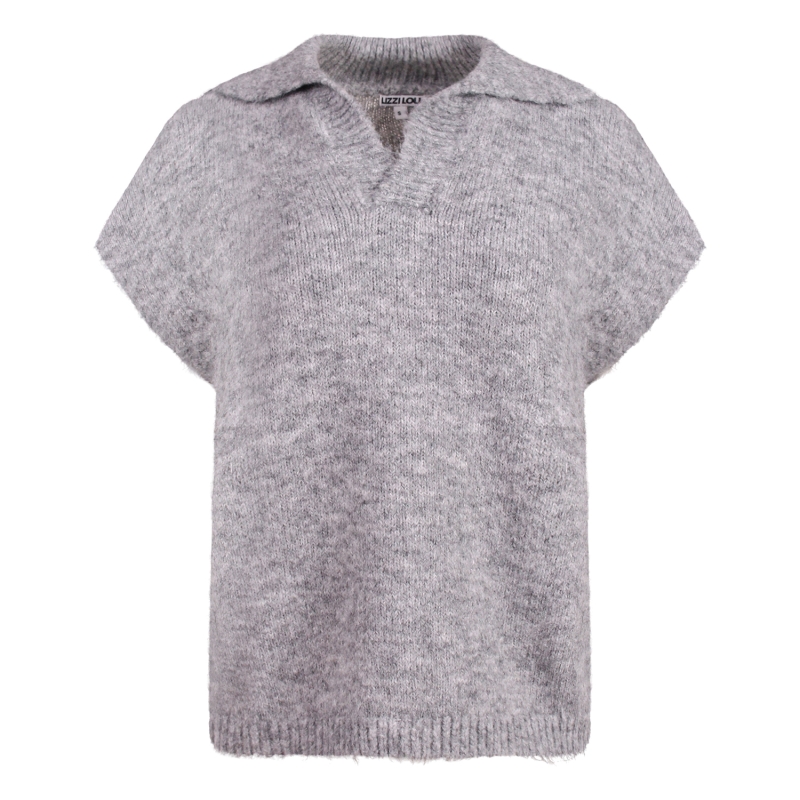Lizzi Lou Juliette W20449 gilet spencers Mid grey melee