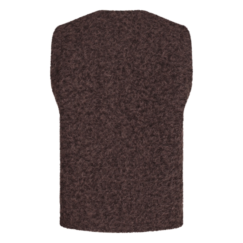 City Life Ginny W20564 gilet spencers Bruin donker