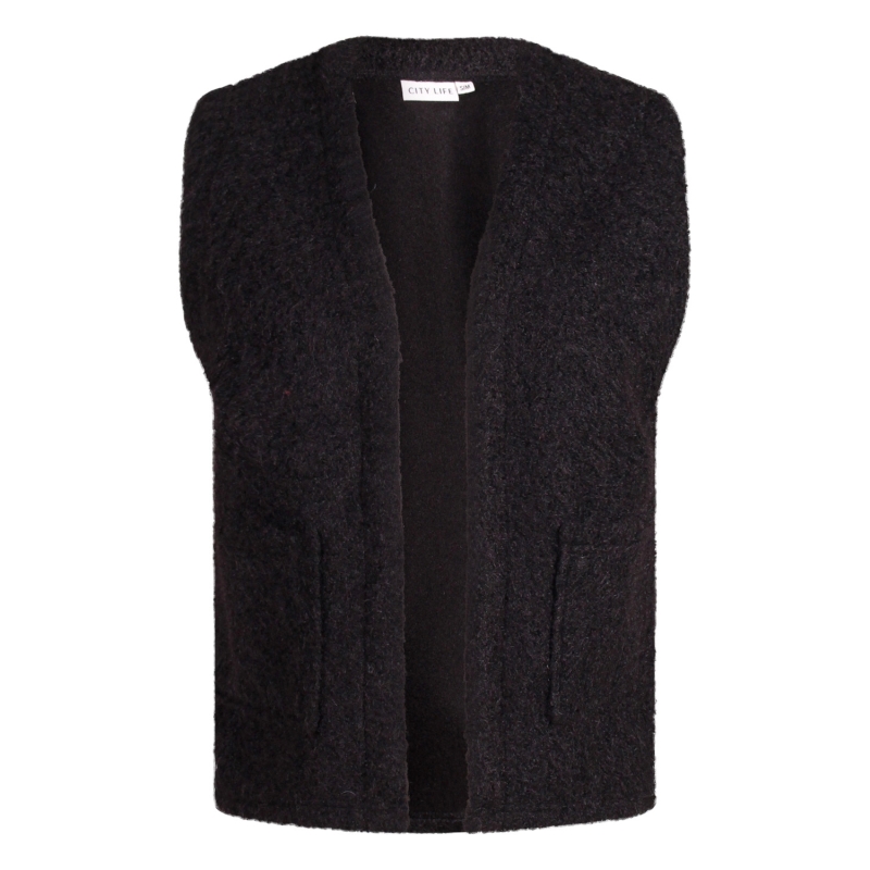 City Life Ginny W20564 gilet spencers Zwart