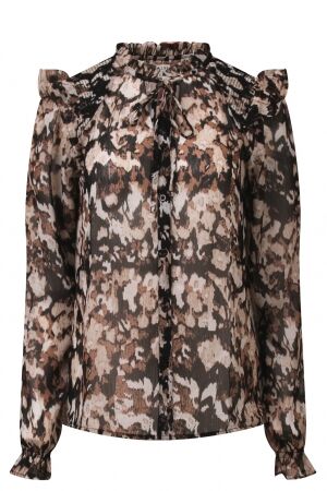 City Life City Life Ysra ruffle W10537 Beige neutralen/aquarelbloem kit