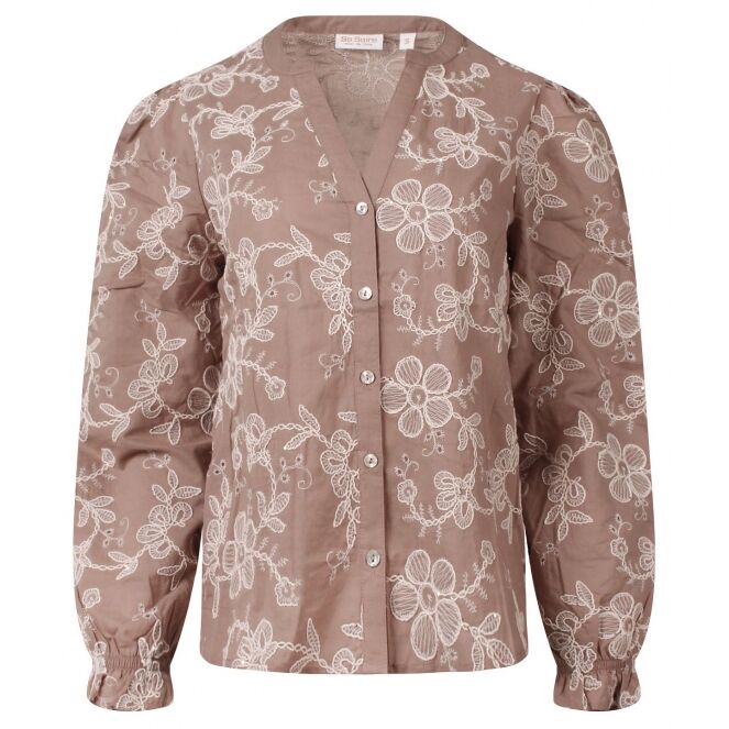 So Soire So Soire Floortje Z10542 Beige light taupe So Soire Floortje Z10542 Dames bloese lm Beige bestel je online bij www.bertusmode.nl/