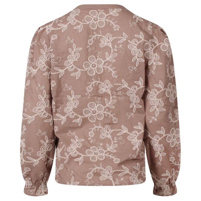 So Soire So Soire Floortje Z10542 Beige light taupe So Soire Floortje Z10542 Dames bloese lm Beige bestel je online bij www.bertusmode.nl/