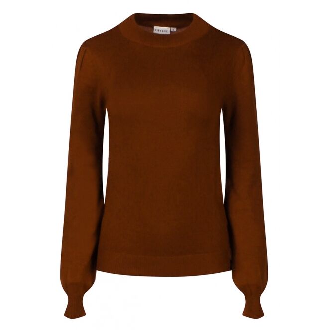 City Life City Life 304519 W10383 Roest smoked paprika City Life 304519 W10383 Dames pullover Roest bestel je online bij www.bertusmode.nl/