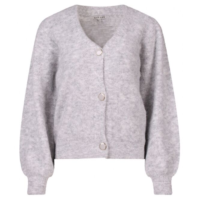 City Life City Life Mila W10401 Grijs light grey melee City Life Mila W10401 Dames vest Grijs bestel je online bij www.bertusmode.nl/