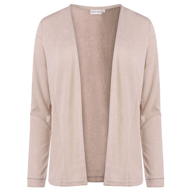 City Life City Life 213826 Z10616 Beige peyote City Life 213826 Z10616 Dames vest Beige bestel je online bij www.bertusmode.nl/