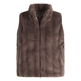 Lizzi Lou LJ-66189 W20378 dames Bodywarmers Bruin taupe