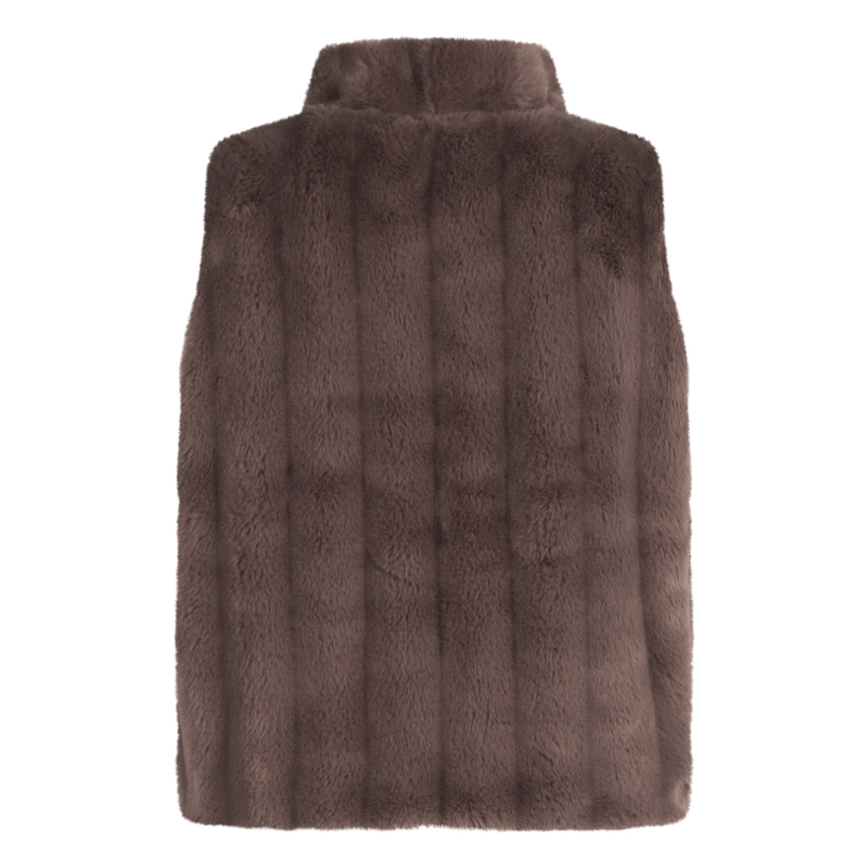 Lizzi Lou LJ-66189 W20378 bodywarmer Bruin taupe