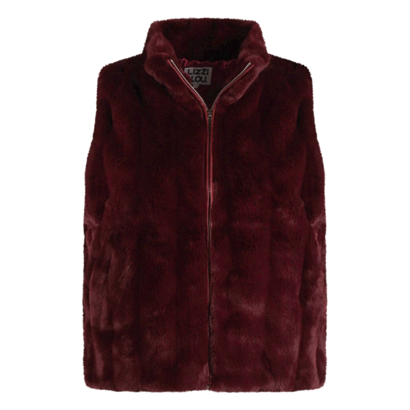 Lizzi Lou LJ-66189 W20378 bodywarmer Rood bordo