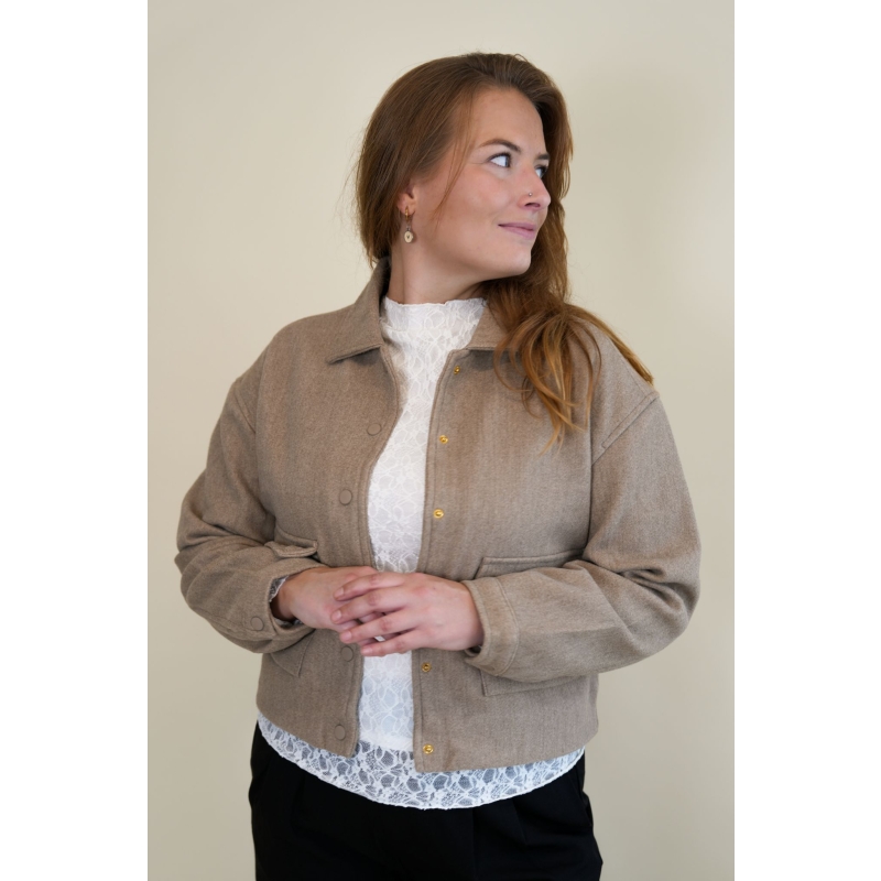 Lizzi Lou Beruni lds W20093 jackjes Taupe