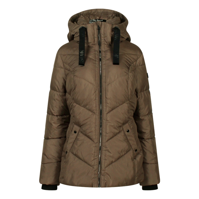 So Soire Gym W10332 buitenjack Bruin taupe