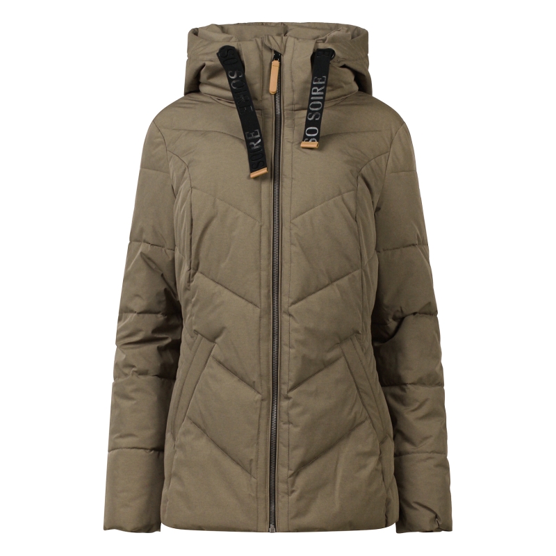 So Soire Chyntia W20368 buitenjack Bruin taupe