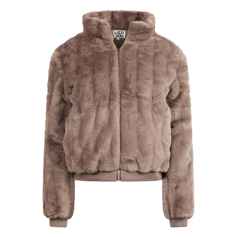 Lizzi Lou LJ-69426 W20377 buitenjack Bruin taupe