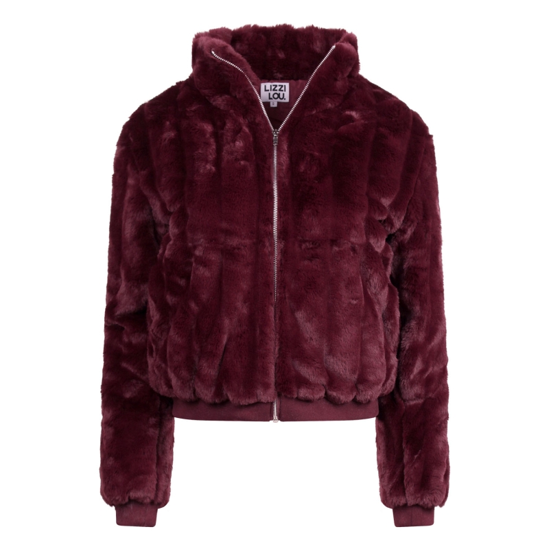Lizzi Lou LJ-69426 W20377 buitenjack Rood bordo