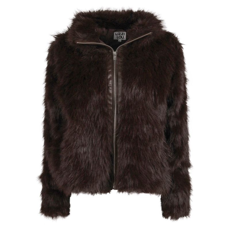 Lizzi Lou LJ-69436 W20380 buitenjack Bruin donker