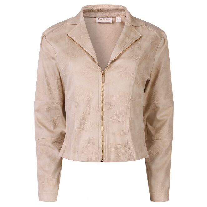 So Soire So Soire Lisa Z10455 Beige kit So Soire Lisa Z10455 Dames blazer/jasje Beige bestel je online bij www.bertusmode.nl/