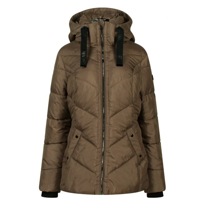 So Soire So Soire Gym W10332 Bruin 206 Taupe So Soire Gym W10332 Dames buiten jack Bruin bestel je online bij www.bertusmode.nl/