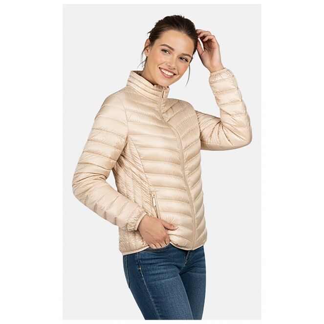 CARS jeans & casuals CARS jeans & casuals Glenda Beige Sand CARS jeans & casuals Glenda Dames buiten jack Beige bestel je online bij www.bertusmode.nl/