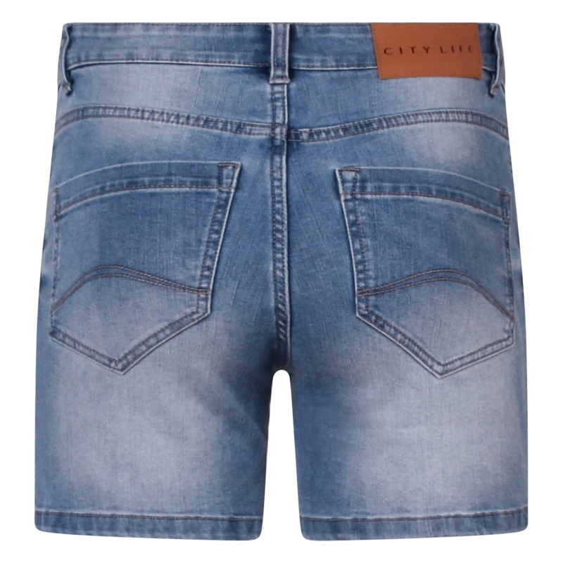 City Life CX30145 Z10509 bermuda's Denim licht gebleekt